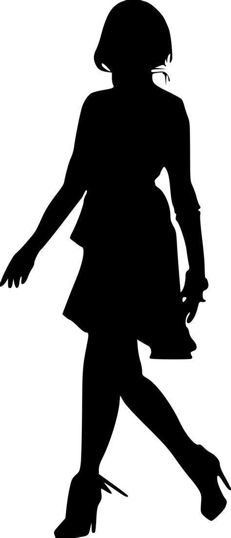 10 Woman Walking Silhouette (PNG Transparent) | OnlyGFX.com