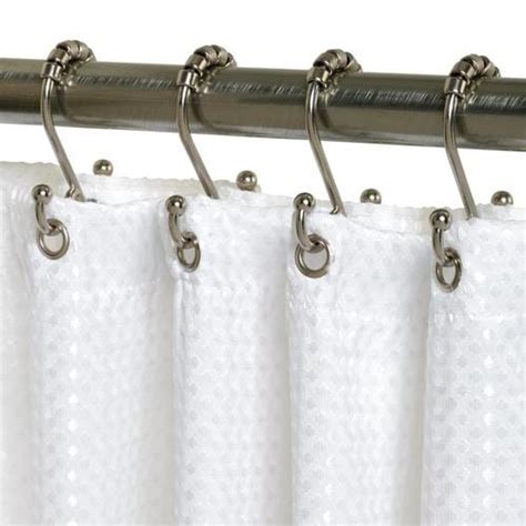 Zenna Home 12-Pack Nickel Double Shower Hooks in the Shower Rings ...