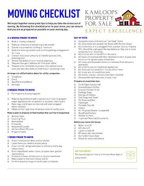 Long distance moving checklist - tolffind