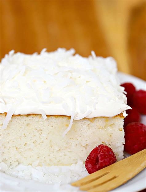 Easy Coconut Cream Cake Recipe - Yummy Healthy Easy