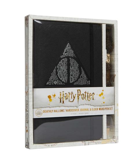 Harry Potter: Deathly Hallows Hardcover Journal and Elder Wand Pen Set | Book by Insight ...