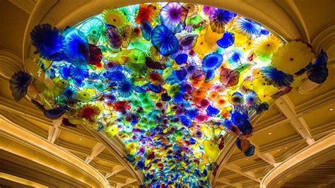 Las Vegas | Bellagio, Blown glass art, Glass flowers