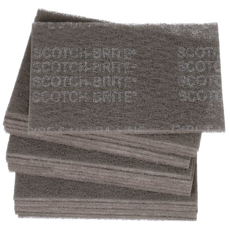 3M 07448, Scotch-Brite Hand Pad 7448, HP-HP, SiC Ultra Fine, Gray, 9 in x 6 in, 7000045983, 3 ...