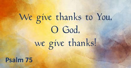 Sermon: We give thanks to You, O God! – Sound Teaching