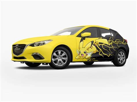 Pokemon Pikachu Character illustration Car Wrap | Car wrap, Car, Car ...