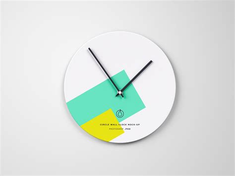 Free Circle Wall Clock Mockup (PSD)