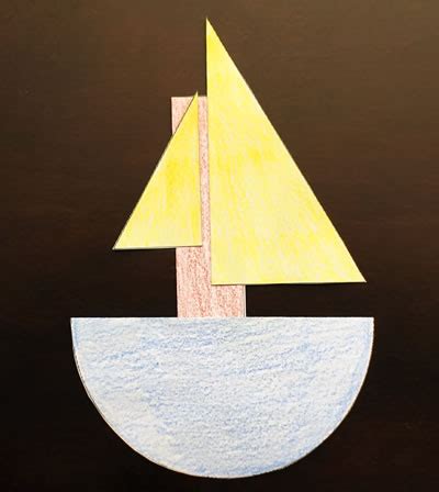 Halves Boat Preschool Craft