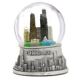 Chicago Silver Snow Globe Chicago Snow, Chicago Souvenirs, Sears Tower ...