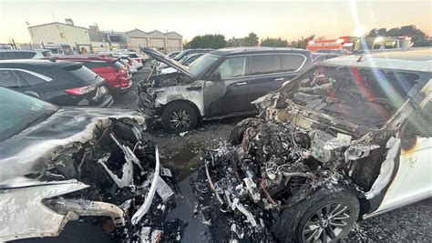 Biden's Secret Service rental cars left charred after catching fire in ...