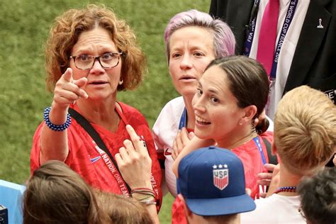 Megan Rapinoe (center), who joined her family and partner Sue Bird (right) in the stands at the ...