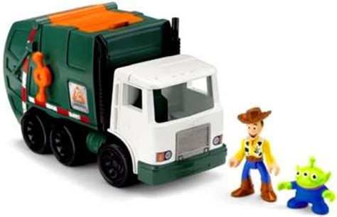 Fisher Price Disney Pixar Imaginext Toy Story 3 Tri-County Sanitation Garbage Truck 3 Figure Set ...