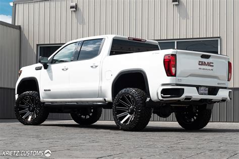 Lifted 2019 GMC Sierra 1500 with 22×12 Fuel Contra Wheels and 7 Inch Rough Country Suspension ...