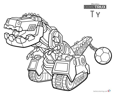 Dinotrux Ty coloring pages - Free Printable Coloring Pages