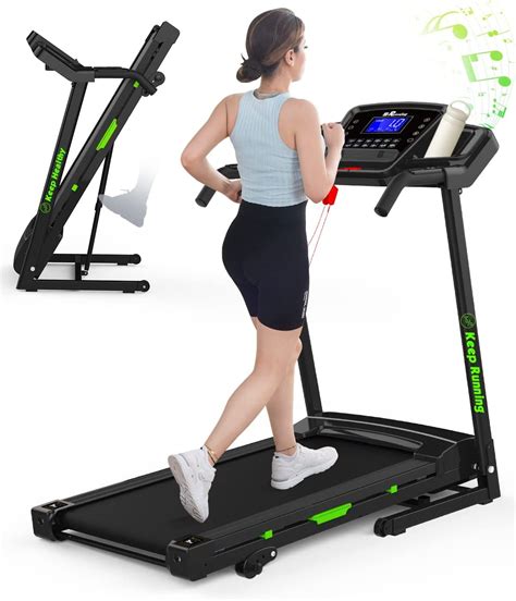 Folding Treadmill with Incline - 330 LBS Foldable Electric Running ...