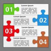 Jigsaw Puzzle template 24 pieces vector. — Stock Vector © hi6un #24865479