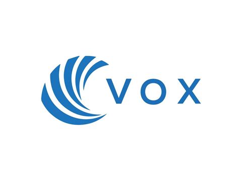 VOX letter logo design on white background. VOX creative circle letter logo concept. VOX letter ...