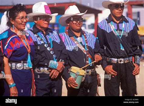 Navajo Singers Shiprock Navajo Fair Navajo Indian Reservation Stock ...