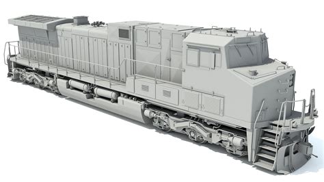 Locomotive GE AC4400CW BNSF 3D Model $159 - .xsi .obj .lwo .c4d .max .3ds .ma - Free3D