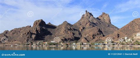 A Scenic View of Tetakawi Mountain Above Rancho San Carlos, Sonora, Mexico Stock Image - Image ...