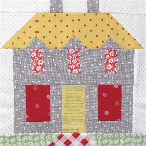 Bee In My Bonnet: My Home Sweet Home Quilt Block Pattern - In Quiltmakers Magazine 100 Blocks!!!