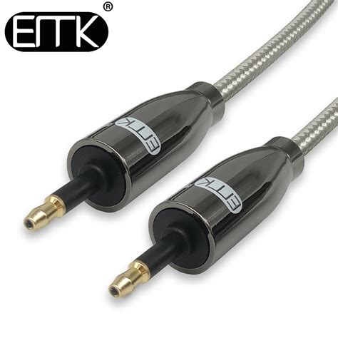 EMK Mini Toslink to Mini Toslink Cable 3.5mm SPDIF Cable toslink 3.5 to 3.5 Optical Audio Cable ...