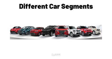 Different Car Segments in India Explained – Garage Pro