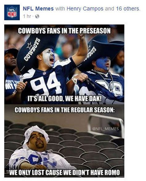 Dallas Cowboys lose, NFL fans rejoice online
