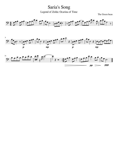 Saria's Song trombone solo Sheet music for Trombone | Download free in ...