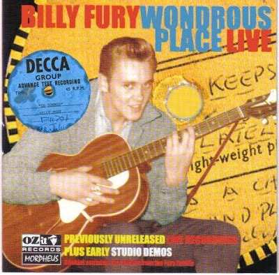 "The Rockin' Gipsy": BILLY FURY "WONDROUS PLACE"