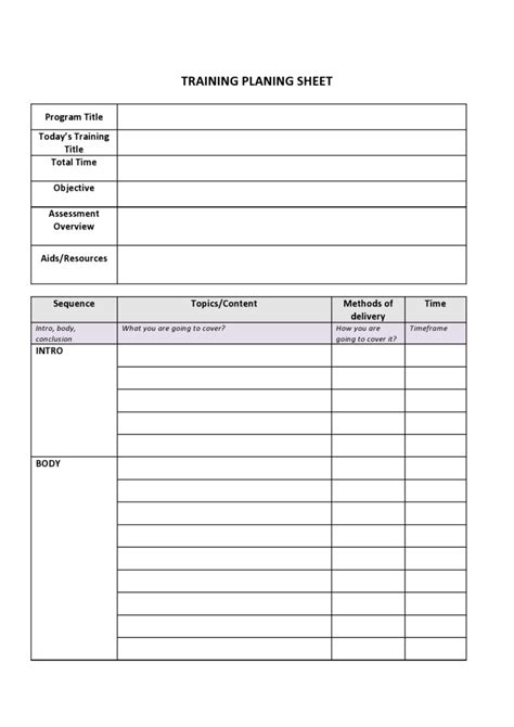 45 Employee Training Plan Templates (Word, Excel, PDF) ᐅ TemplateLab