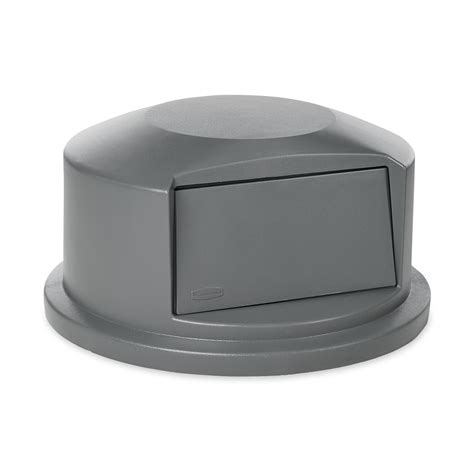 Rubbermaid Commercial Products Gray Plastic Outdoor Trash Can Lid at ...