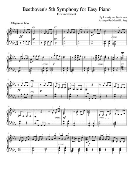 Beethoven 7th symphony sheet music for piano - pjaweincredible