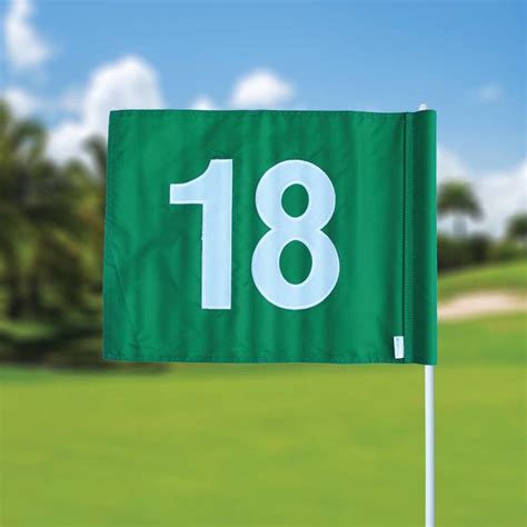 Golf flag, numbered, green - GolfFlags GbR