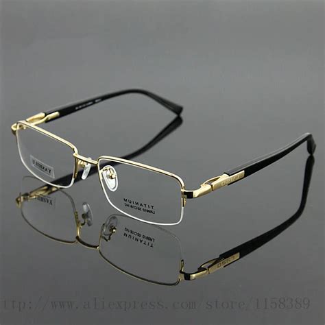 100% Pure Titanium Optical Eyeglasses Frame men Ultralight Prescription ...