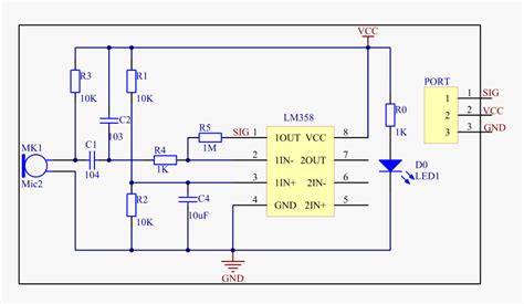 Simple Circuit Diagram Of Sound Sensor - Circuit Diagram