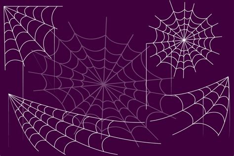 halloween celebration with spider web set 11021057 Vector Art at Vecteezy