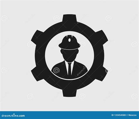 Icono Del Ingeniero Industrial Ilustración del Vector - Ilustración de negocios, industria ...