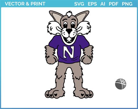 Northwestern Wildcats - Mascot Logo (1998) - College Sports Vector SVG ...