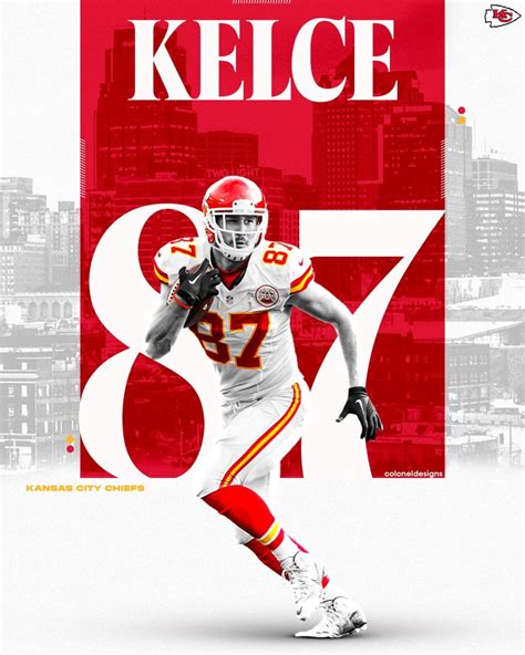 Travis Kelce Kansas City Chiefs NFL Football Poster - Etsy