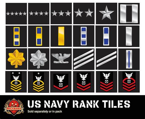 US Navy Ranks Tile Pack