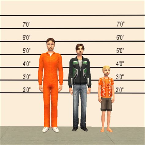 Mod The Sims - Jailhouse Height Chart Wall (Paint)