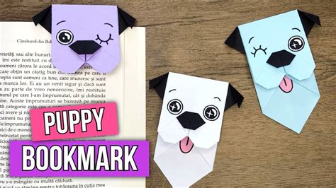 How to Make a Dog Bookmark - Origami Bookmark - YouTube