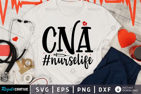 FREE Cna Nurselife,Nurse Svg Design Graphic by Regulrcrative · Creative ...