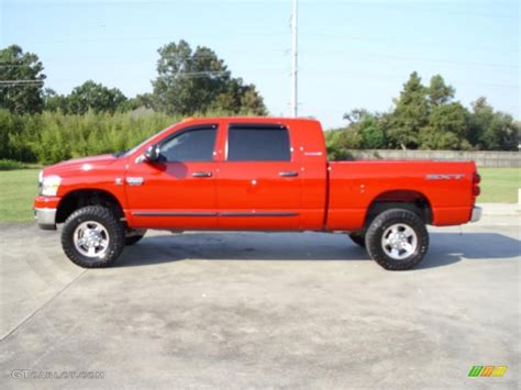 2008 Flame Red Dodge Ram 2500 SXT Mega Cab 4x4 #35354443 | GTCarLot.com - Car Color Galleries