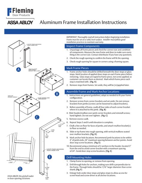 FRP Installation Instructions