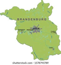 Map Brandenburg Germany Stock Vector (Royalty Free) 1578793789 | Shutterstock