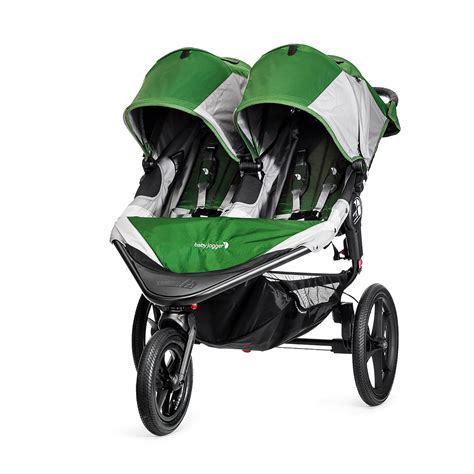 Baby Jogger Summit X3 Double Jogging Stroller, Green and Gray - Walmart ...