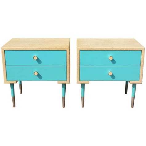 Pair of Paul Frankl Nightstand Side Tables at 1stDibs