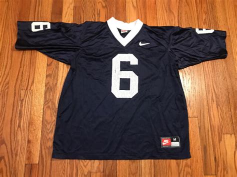 Penn State Nike Football Jersey Mens Medium #6 Blue Vintage Nike PSU | eBay