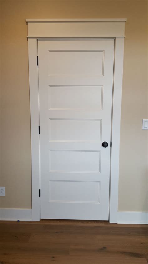 Conmore 5 panel door with Shaker Trim | Interior door styles, Interior door trim, Doors interior